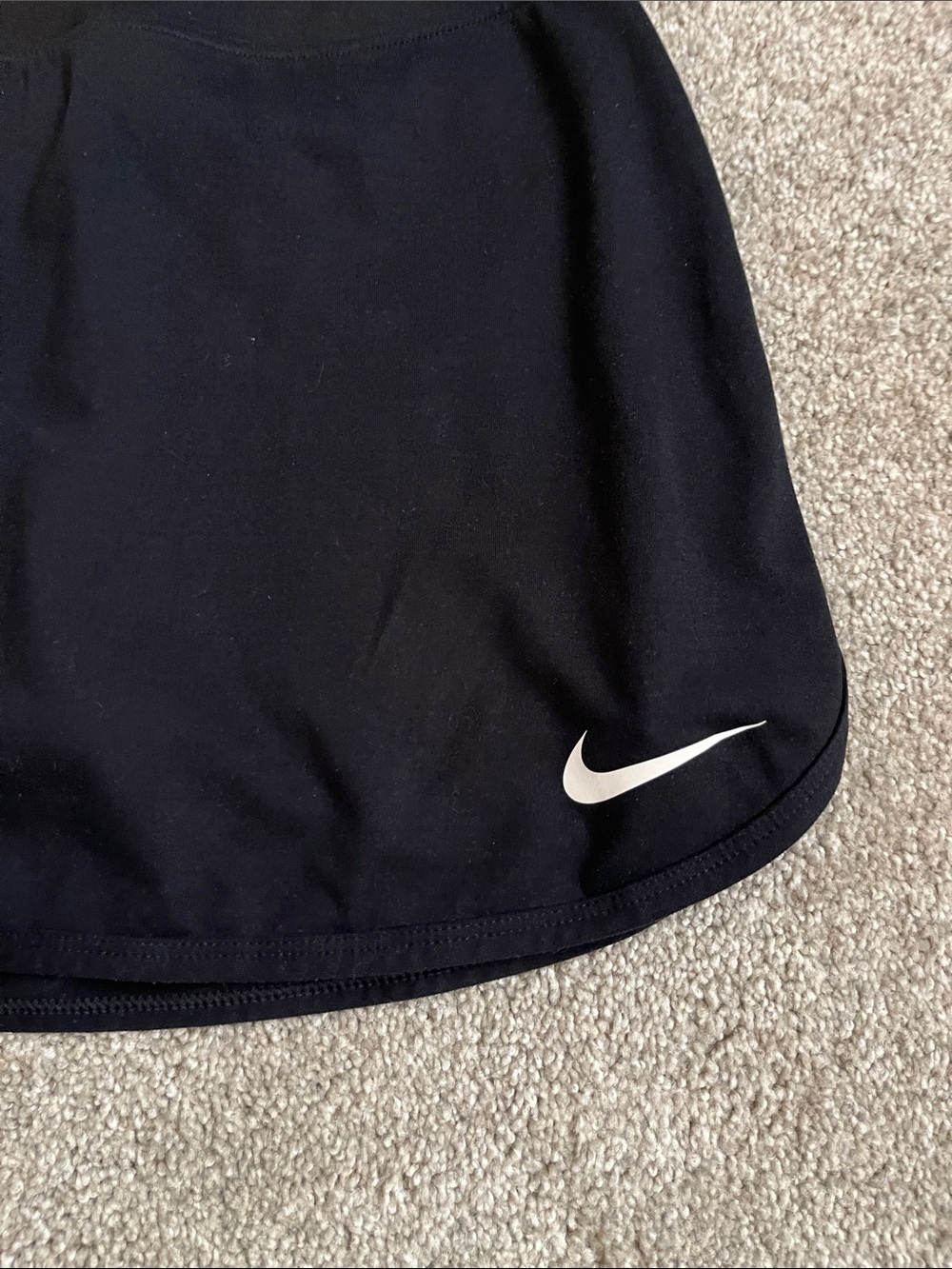 Nike Black Skort with White Swoosh Logo - Picture 2 of 5